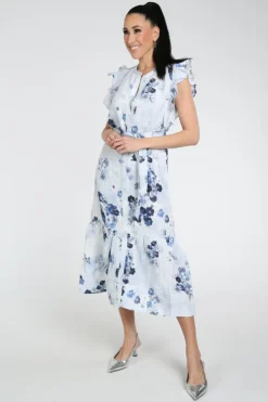Monari 410778 Jurk mouwloos Blauw