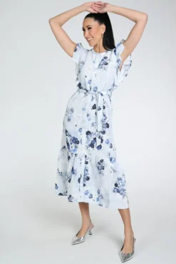 Monari 410778 Jurk mouwloos Blauw