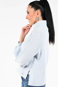 Monari 809637 Trui turtle neck Licht blauw