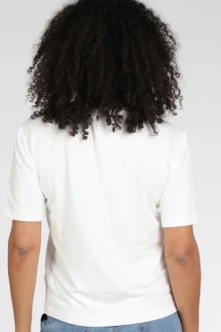 Monari 410142 T-shirt korte mouw Off white