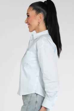 Moscow Julia 124-05 Blouse lange mouw Licht blauw