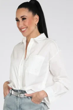 Moscow Julia 124-05 Blouse lange mouw Wit