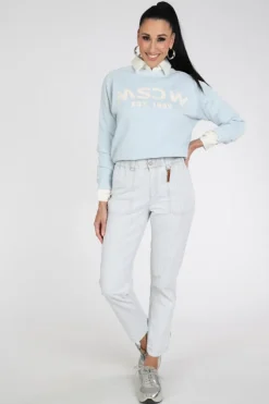 Moscow Pepper 76a-04 Sweater Licht blauw