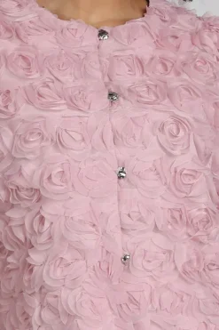 Neo Noir Aisa Flower blouse Blouse korte mouw Roze