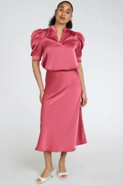 Neo Noir Bovary skirt Rok wijd lang Cerise