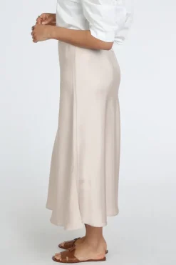 Neo Noir Bovary skirt Rok wijd lang Champagne