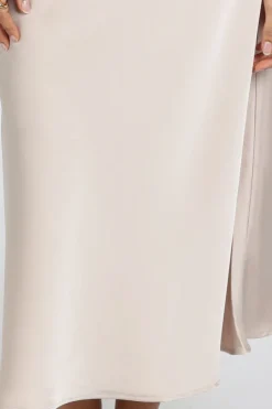Neo Noir Bovary skirt Rok wijd lang Champagne