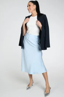 Neo Noir Bovary skirt Rok wijd lang Licht blauw