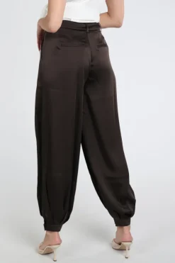 Neo Noir Fayla drapy balloon Broek Donker bruin