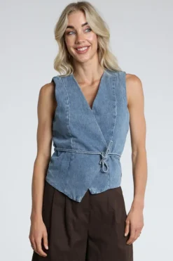 Neo Noir 168983 Gilet Blue denim