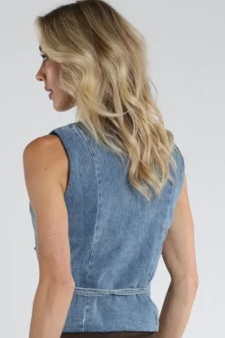 Neo Noir 168983 Gilet Blue denim