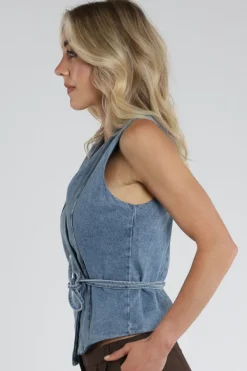 Neo Noir 168983 Gilet Blue denim