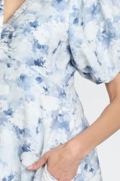 Neo Noir 168060 Jurk korte mouw Licht blauw