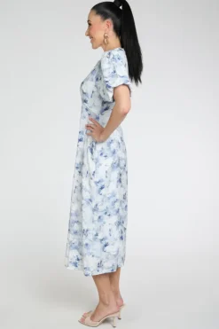 Neo Noir 168060 Jurk korte mouw Licht blauw