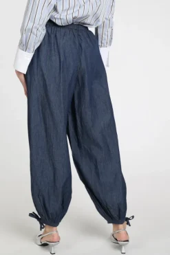 Neo Noir Roxane balloon denim Broek Blue denim