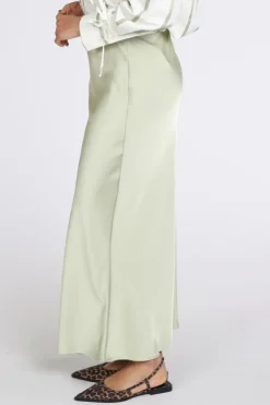 Neo Noir Vicky Heavy Sateen skirt Rok wijd lang Mint