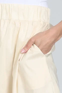 Neo Noir Yara Poplin skirt Rok wijd lang Vanille