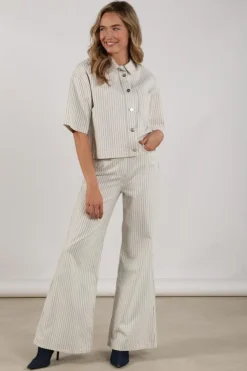 Nukus NKS02170 Blouse korte mouw Off white