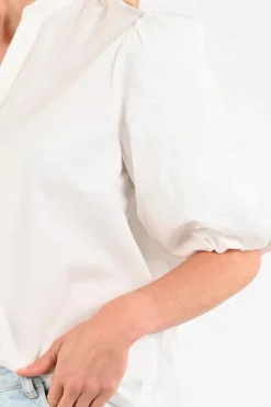 Nukus NKS02214 Blouse korte mouw Off white