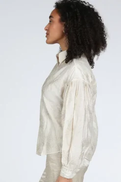 Nukus NKS02181 Blouse lange mouw Goud