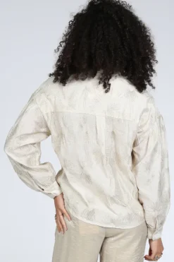 Nukus NKS02181 Blouse lange mouw Goud