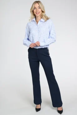 Nukus NKS02255 Blouse lange mouw Licht blauw