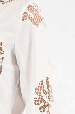 Nukus NKS02174 Blouse lange mouw Off white