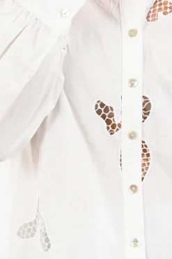 Nukus NKS02174 Blouse lange mouw Off white
