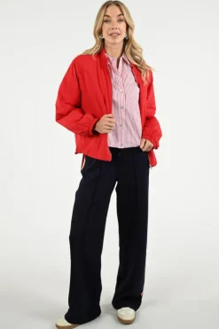 Nukus NKS02104 Blouse lange mouw Rood