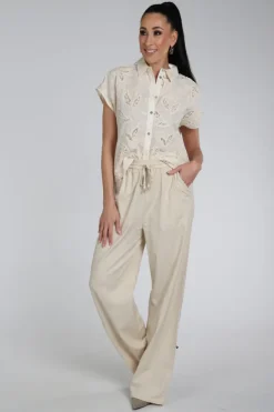 Nukus NKS02254 Blouse mouwloos Ecru