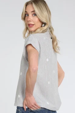Nukus NKS02256 Blouse mouwloos Licht blauw