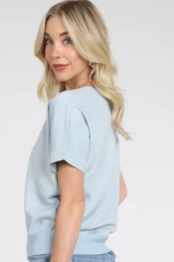 Nukus NKS01174 Pull korte mouw Licht blauw