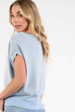Nukus NKS01174 Pull korte mouw Licht blauw