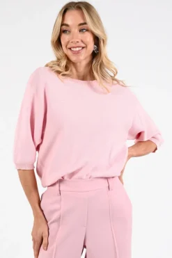 Nukus NKS03056 Pull korte mouw Licht roze