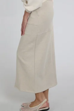 Nukus NKS10028 Rok recht lang Zand