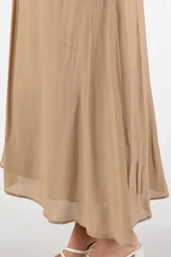Nukus NKS10022 Rok wijd lang Camel