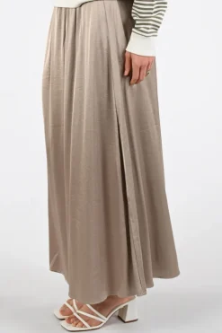 Nukus NKS09075 Rok wijd lang Taupe