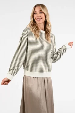 Nukus NKS03051 Sweater Olijf