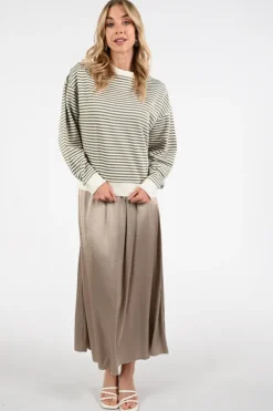 Nukus NKS03051 Sweater Olijf