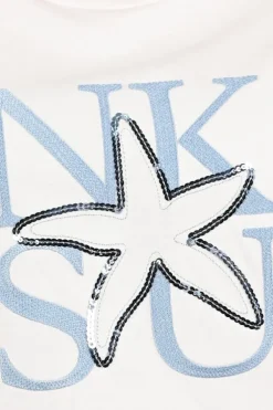 Nukus NKS04026 T-shirt korte mouw Off white