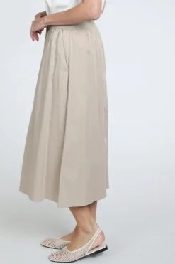 Oui 97301 Rok wijd lang Taupe