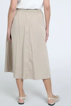 Oui 97301 Rok wijd lang Taupe