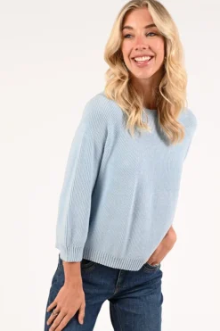 Oui 96746 Trui Licht blauw