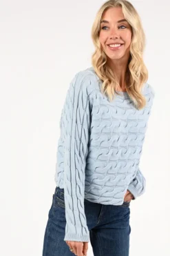 Oui 94609 Trui Licht blauw