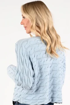 Oui 94609 Trui Licht blauw