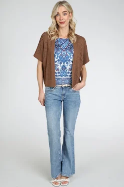 Oui 96408 T-shirt korte mouw Blauw