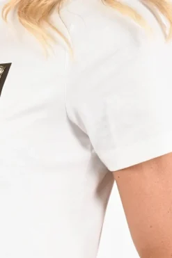 Oui 97514 T-shirt korte mouw Off white