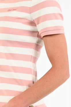 Oui 96693 T-shirt korte mouw Roze