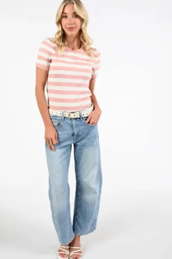 Oui 96693 T-shirt korte mouw Roze
