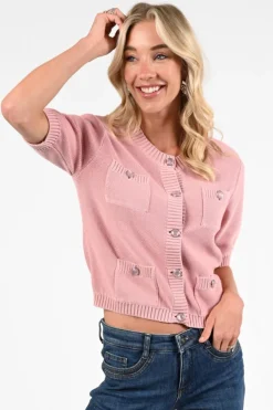 Oui 96613 Vest Roze